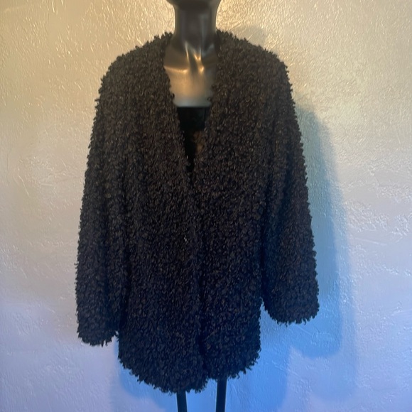 Faux fur coat size large no label - Picture 1 of 3